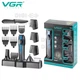 Набор для стрижки VGR 13 в 1 V-173 BLUE 13 насадок LED display - изображение 1