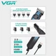 Набор для стрижки VGR 13 в 1 V-173 BLUE 13 насадок LED display - изображение 8