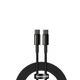Кабель Baseus Tungsten Gold Fast Charging Data Cable Type-C to Type-C 100W 2m Black - изображение 3