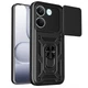 Чехол Fiji Camera Defence для Poco X8 Pro бампер с защитой камеры и подставкой Black - зображення 1