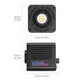 Профессиональный постоянный аккумуляторный свет Ulanzi C60 RGB 60 Вт CRI 95+ 2500-6500К (l274) - изображение 7