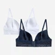 Набор бюстгальтеров с Push-Up с косточками Tommy Hilfiger 997088586 34C 2 шт Синий/Белый (1159956921) - изображение 4