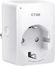 Розетка, Tapo P100MA, біла, Mini, Matter Certified, Wi‑Fi 2.4GHz, дистанційне керування, розклад, Alexa, Type F, UL94‑V0 - зображення 1
