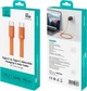 Кабель Usams U96 60W Type-C to Type-C Charging & Data Cable 1.2 м Orange (6958444997483) - изображение 2