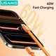 Кабель Usams U96 60W Type-C to Type-C Charging & Data Cable 1.2 м Orange (6958444997483) - изображение 5
