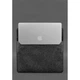 Чехол-конверт BlankNote для MacBook 13″ кожа + фетр черный Crazy Horse 52083 - изображение 5