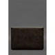 Чехол-конверт BlankNote для MacBook 13″ кожа + фетр темно-коричневый Crazy Horse 52088 - изображение 2
