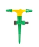 Ороситель для полива MASTERTOOL вращающийся 3-х рожковый ½" 12 м на ножке 92-9322 - изображение 1