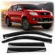 Дефлектори вікон вітровики Toyota Hilux 2006-2015 4D скотч SunPlex (SP-S-70) - изображение 1