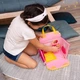Кукольный домик желтый текстильный с элементами интерьера - изображение 4