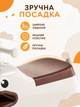 Детский толокар беговел каталка с тихими EVA-колесами 6 дюймов выдвижными подножками до 20 кг белый с коричневым 52×23×40 см (49676142) - изображение 7