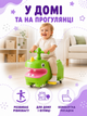 Детский толокар беговел каталка с тихими EVA-колесами 6 дюймов выдвижными подножками до 20 кг зеленый 52×23×40 см (49676139) - изображение 4