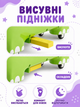 Детский толокар беговел каталка с тихими EVA-колесами 6 дюймов выдвижными подножками до 20 кг зеленый 52×23×40 см (49676139) - изображение 5