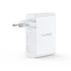 Мережевий зарядний пристрій Choetech NexGen USB-A/3xUSB-C PD 100W GaN White (PD9002-EU-WH) - зображення 3