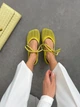 Балетки barefoot з перфорацією NikArt замшеві лаймові 11852 розмір 37 - изображение 1