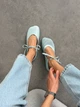 Балетки barefoot NikArt шкіряні блакитні 11845 розмір 39 - изображение 2