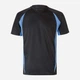 Футболка спортивная длинная мужская Velilla 105501_00/05 M Black/Sky Blue (8434455551312) - изображение 1