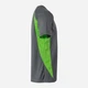 Футболка спортивная длинная мужская Velilla 105501_08/25 XL Grey/Lime Green (8434455551152) - изображение 3