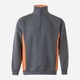 Толстовка на флисе, на молнии мужская Velilla 105704_08/16 3XL Grey/Orange (8434455520615) - изображение 1