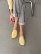 Жіночі лофери barefoot з перфорацією шкіряні жовті розмір 37 - изображение 8