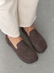 Жіночі лофери barefoot з перфорацією замшеві коричневі розмір 38 - зображення 1