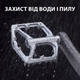 Педали для велосипеда на промподшипниках Rockbros K203 универсальные вело педали из алюминия со стальными шипами герметичные, Titan - изображение 7
