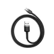 Кабель Baseus Cafule Cable USB For Type-C 3A 0.5m Gray+Black - зображення 3