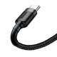 Кабель Baseus Cafule Cable USB For Type-C 3A 0.5m Gray+Black - зображення 4