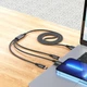 Кабель HOCO X76 3-in-1 Super charging cable (iP+Type-C+Micro) Black - изображение 6