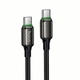 Кабель HOCO X127 Exceed 60W charging data cable C to C Black - изображение 1