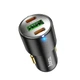 Автомобільний зарядний пристрій HOCO NZ6 PD45W 3-port(2C1A) car charger Black - зображення 4