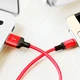 Кабель HOCO X14 USB to Micro 2,4A, 1m, nylon, aluminum connectors Black-red - зображення 6