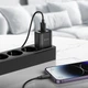 Мережевий зарядний пристрій з кабелем HOCO C141A Smart dual-port charger set(iP) Black - зображення 5