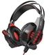 Дротові навушники HOCO W102 gaming Cool tour headphones LED Black-red - изображение 1