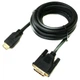 Кабель Viewcon VD 066-3м, HDMI to DVI: 18+1; 3м, позолоченные коннекторы, блистер, v1.3 - изображение 2
