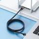 Интернет-кабель сетевой патч корд 30 метров Baseus High Speed RJ45 CAT7 10 гигабит / сек (WKJS011001) черный - зображення 4