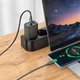 Мережевий зарядний пристрій Hoco N63 Gentle GaN PD30W USB+Type-C Black - зображення 3