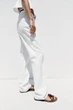 Прямі білі джинси з ременем Zara 3283/157 38 - изображение 3