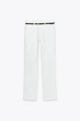 Прямі білі джинси з ременем Zara 3283/157 38 - изображение 6