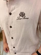 Мужской летний костюм Loro Piana рубашка + шорты бежевый M 4433 - изображение 5