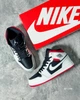 Кросівки чоловічі NK Jordan Retro 1 Hight 44 (28 см) Black White Red (арт 1386) - изображение 2
