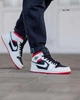 Кросівки чоловічі NK Jordan Retro 1 Hight 44 (28 см) Black White Red (арт 1386) - изображение 3