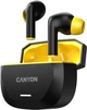 Наушники Canyon Hexagon 7 TWS ANC+ENC Wireless Charge Black Yellow (CNS-TWS7BY) - изображение 2