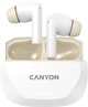 Наушники Canyon Hexagon 7 TWS ANC+ENC Wireless Charge White Beige (CNS-TWS7WB) - изображение 3