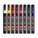 Набор маркеров UNI набор POSCA Dark Color, 1,8-2,5 мм, 8 шт (PC-5M DARK COLOR 8C) - изображение 2