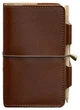Шкіряний блокнот міні з натуральної шкіри Краст, світло-коричневий софт-бук із 3 змінними зошитами та тримачем 72478 - зображення 1