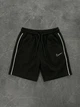 Костюм чоловічий базовий шорти і футболка з вишивкою Nike чорний S - зображення 2