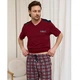 Пижама мужская шорты и футболка 3XL в клетку 20136 - изображение 4