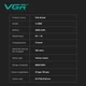 Электробритва VGR V-035S шейвер, тройное лезвие , 8000RPM - изображение 11