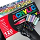 Акриловые маркеры GuangNa Brush GN-8101 с мягкой кисточкой 120 шт. - изображение 1